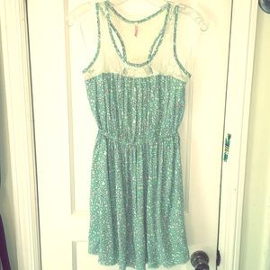 Urban outfitters Lace Blue Sleeveless Summer Dress